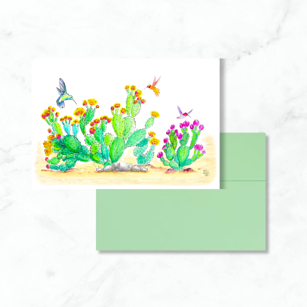 Cactus Garden Greeting Card