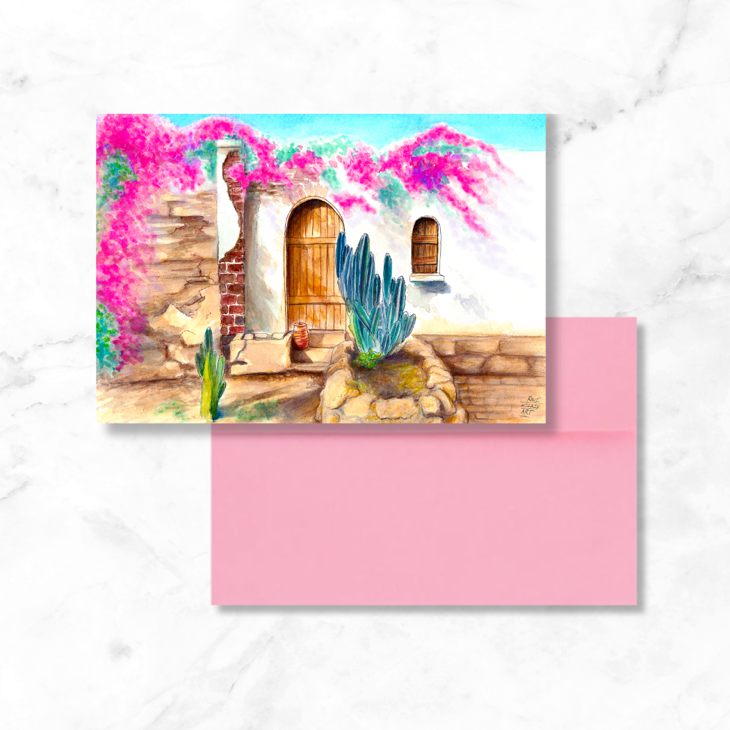 Desert Cottage Greeting Card