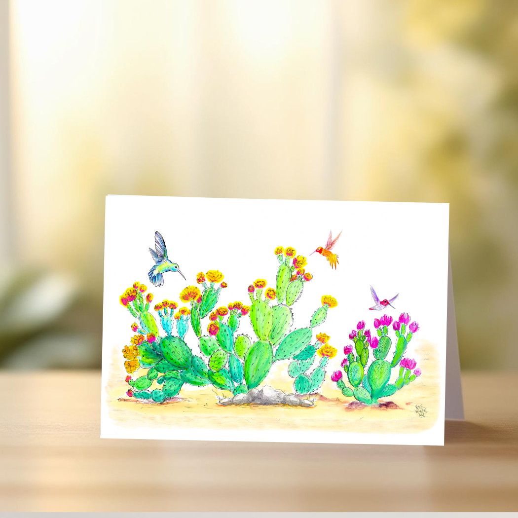 Cactus Garden Greeting Card