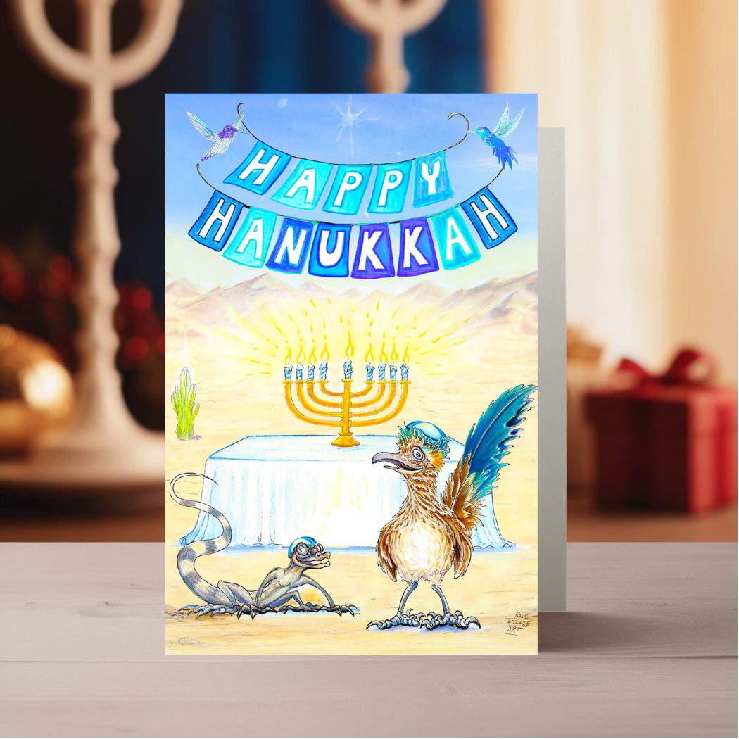 Happy Hanukkah With Friends Greeting Card