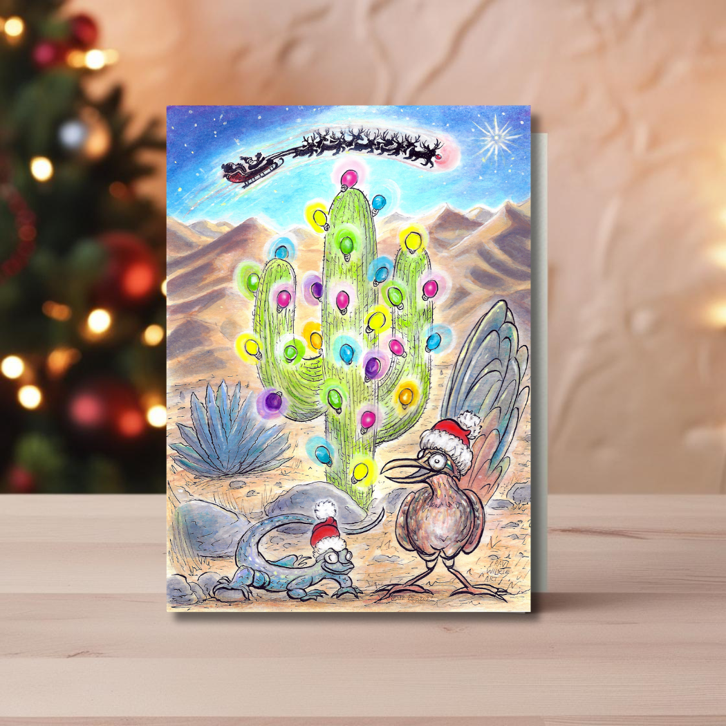 Holiday in the Desert Greeting Card