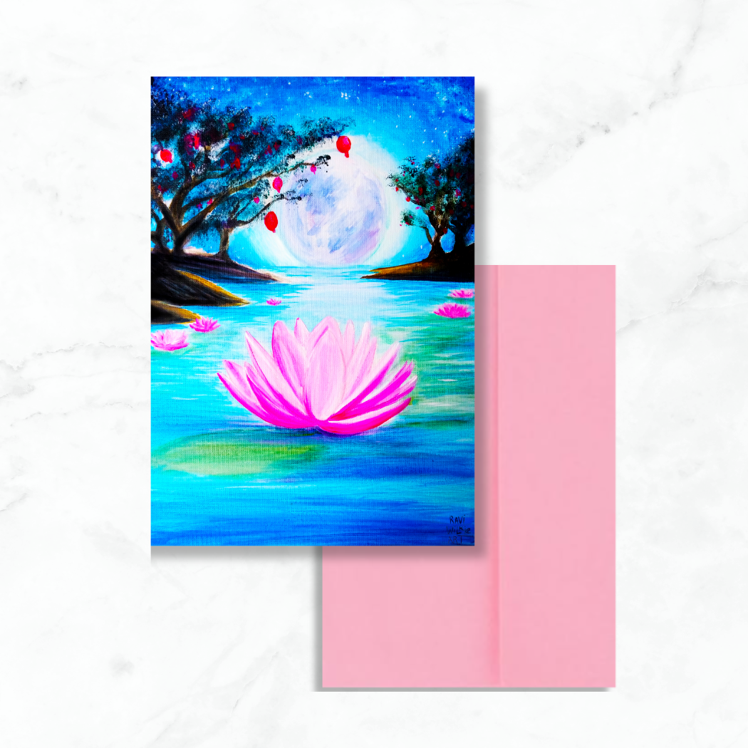 Lotus Garden Greeting Card