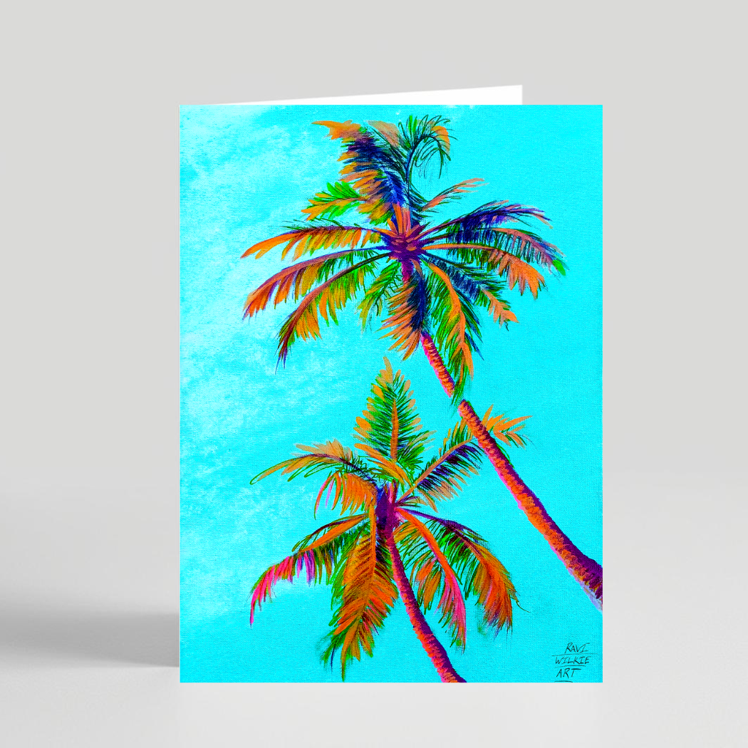 Palm Trees Greeting Card