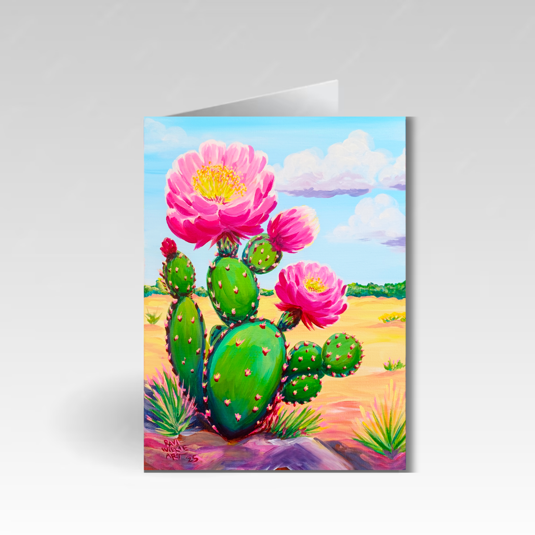 Cactus Blossom Greeting Card