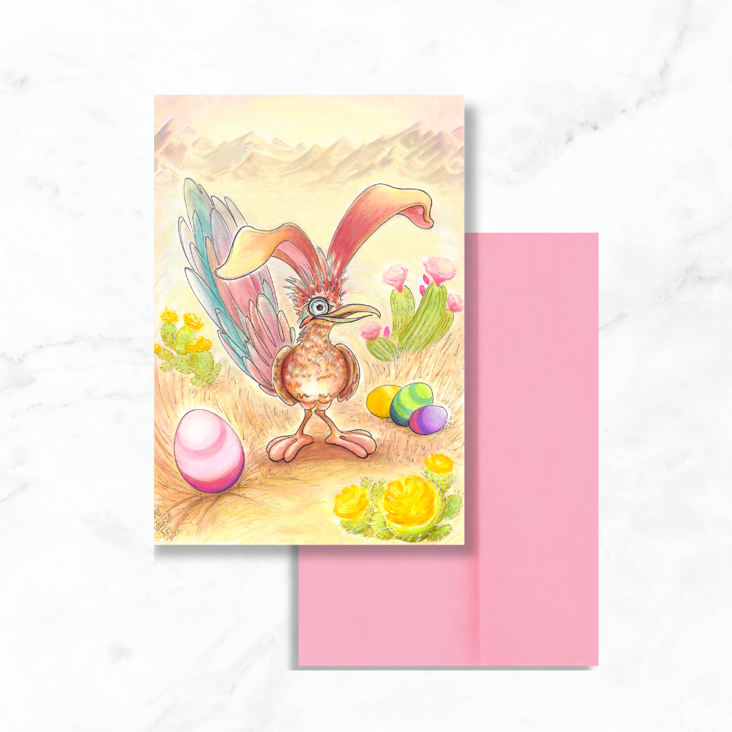Easter Roadrunner Greeting Card