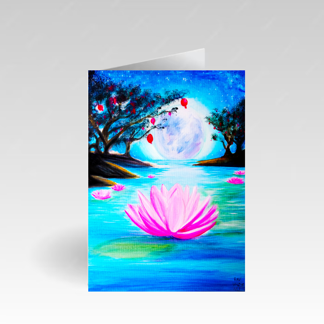 Lotus Garden Greeting Card