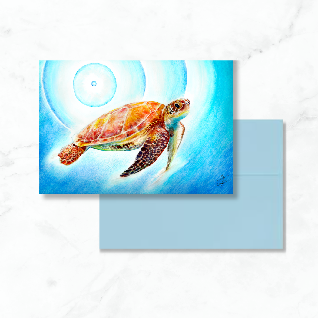 Ocean Sea Turtle Greeting Card