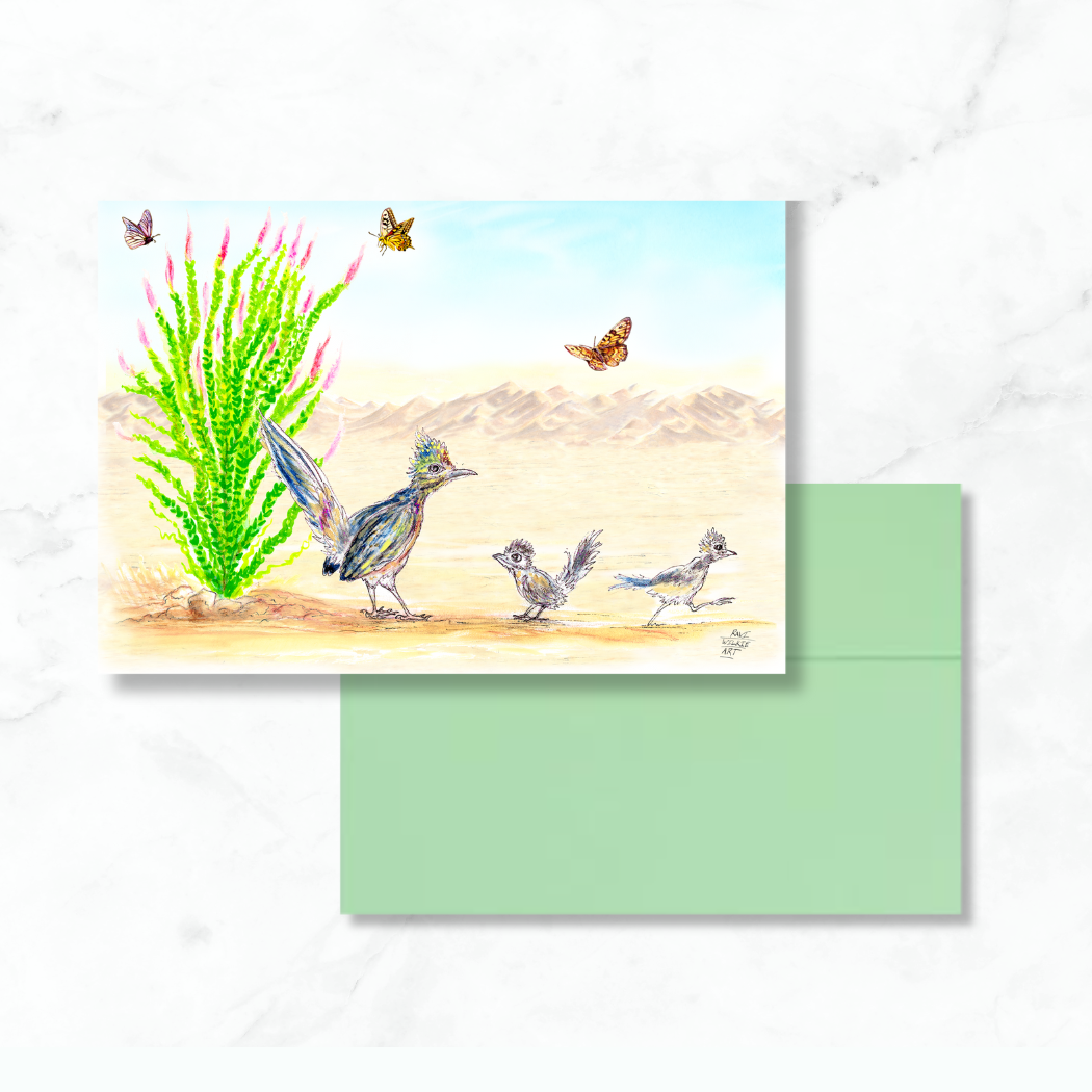 Roadrunner's FIrst Run Greeting Card