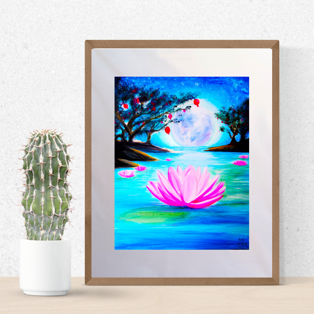 Lotus Garden Art Print