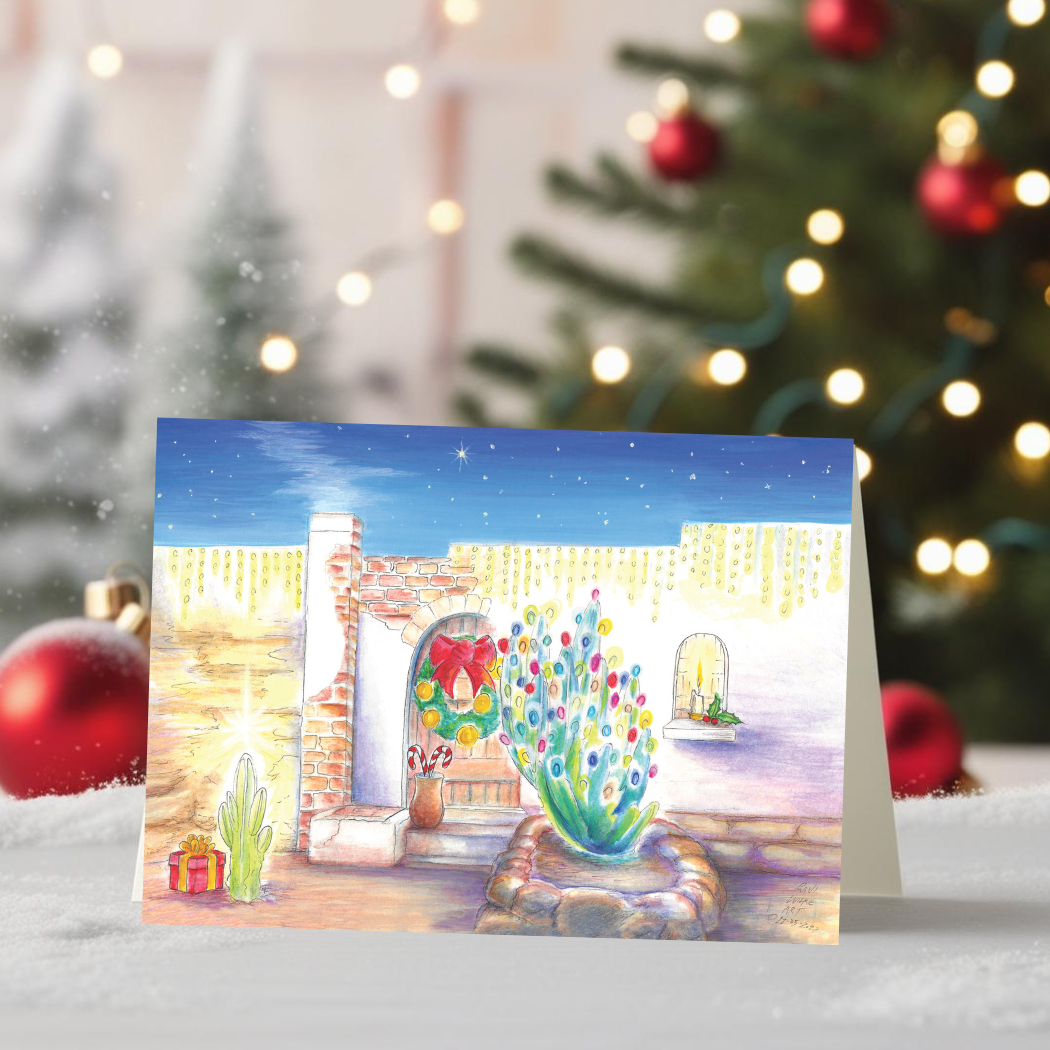 Holiday Cottage Greeting Card