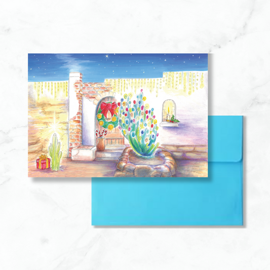 Holiday Cottage Greeting Card