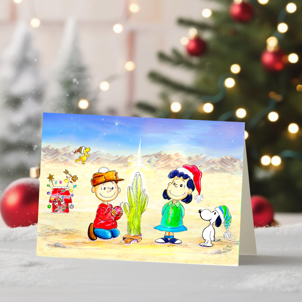 Desert Holiday Magic Greeting Card