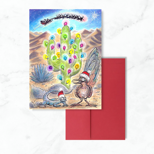 Holiday in the Desert Greeting Card