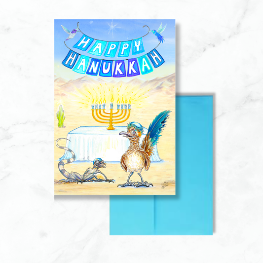 Happy Hanukkah With Friends Greeting Card