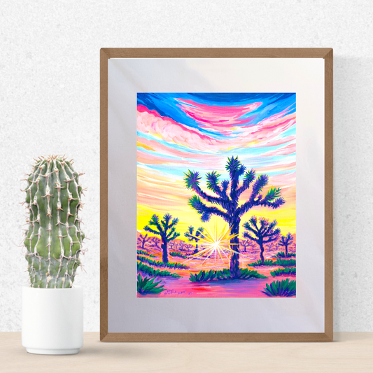 Mornin in Joshua Tree Art Print