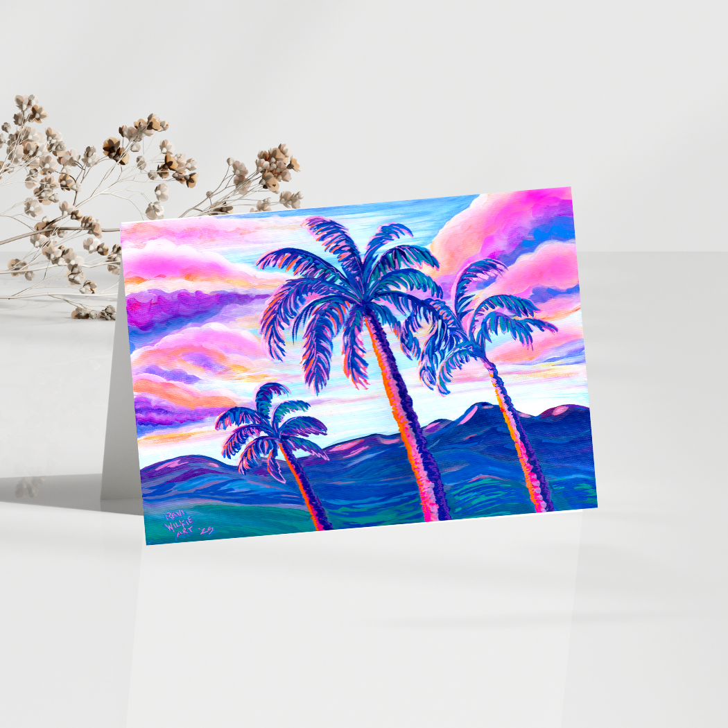Paradise Palms Greeting Card